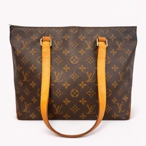 Louis Vuitton LV Classic Monogram Medium Cabas Tote Authentic